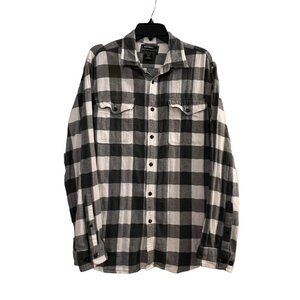 National Outfitters Black/White Buffalo Check Unisex Shirt Large